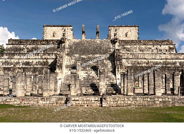 Temple of the Warriors in Chichen Itza, Yucatan Peninsula, Mexico