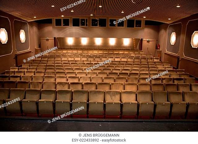 Seats in an empty theatre