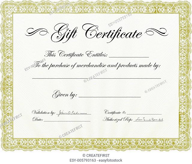 Vector Gift Certificate