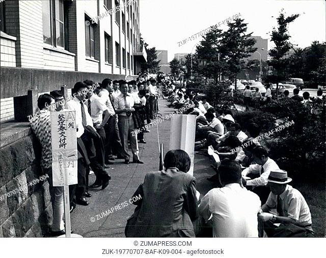 Jul. 07, 1977 - Osano on trial: The Japanese business tycoon Kenji Osano went on trial in Tokyo on July 21, 1977. He denied receiving any payment from Lockheed...