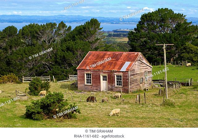 Traditional homestead with mailbox, North Island, New Zealand