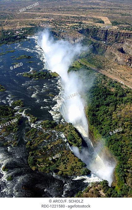 Zambesi river, Victoria falls, Zambia and Zimbabwe