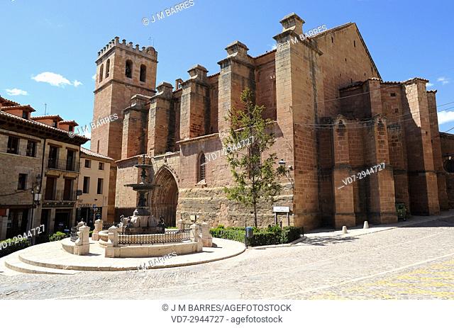 Mora de Rubielos, Ex-Colegiata de Santa Maria (14th century). Gudar-Javalambre, Teruel province, Aragon, Spain