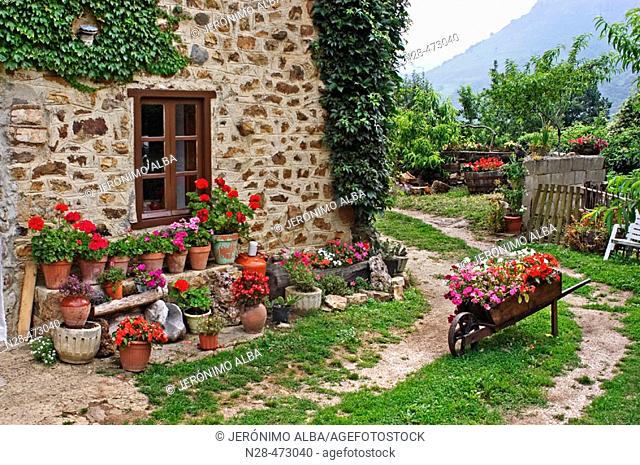 Typical house. Mogrovejo. Cantabria, Spain