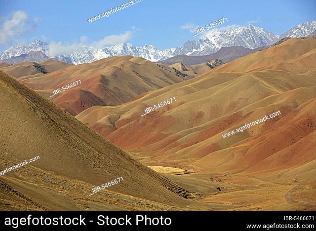 Mountains between Sary-Tash and Osh, beginning of the Himalayas in the Osh region of Kyrgyzstan