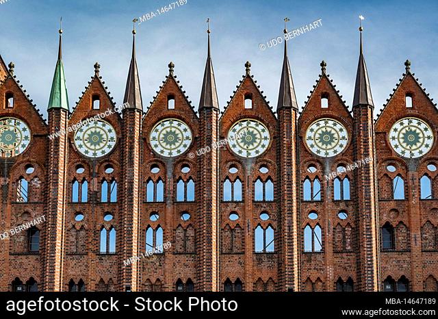 Germany, Baltic Sea, Mecklenburg-Western Pomerania, Hanseatic City of Stralsund, Old Town, Old Market, City Hall