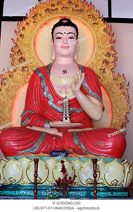 Linh An buddhist pagoda. Medicine Buddha statue