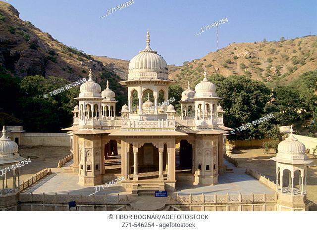 Royal Gaitor, Cenotaphs. Jaipur. Rajasthan. India