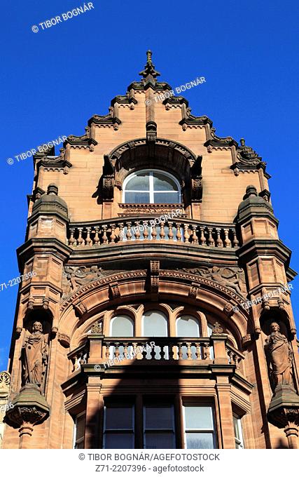 UK, Scotland, Glasgow, historic architecture detail,