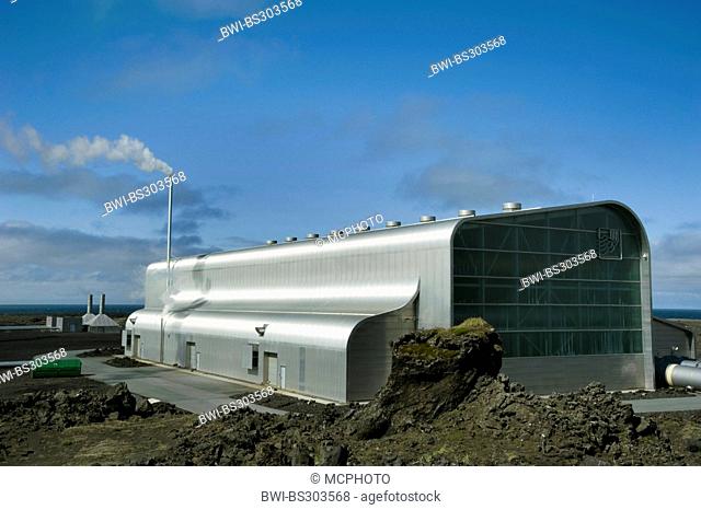 geothermal power station Sudurnes, Iceland, Reykjanes Peninsula, Gunnuhver
