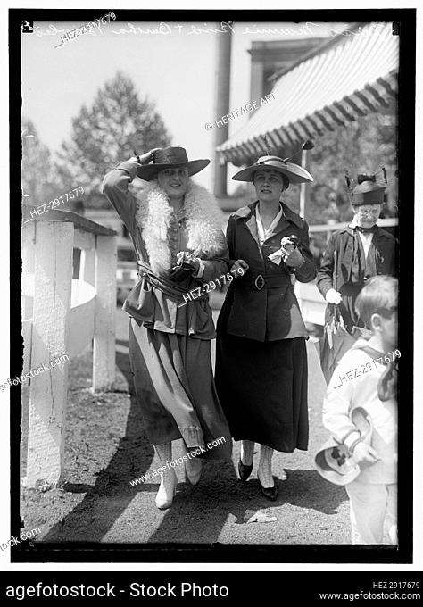 Horse Shows, Butler Bowles and Miss Maurine, between 1910 and 1917. Creator: Harris & Ewing