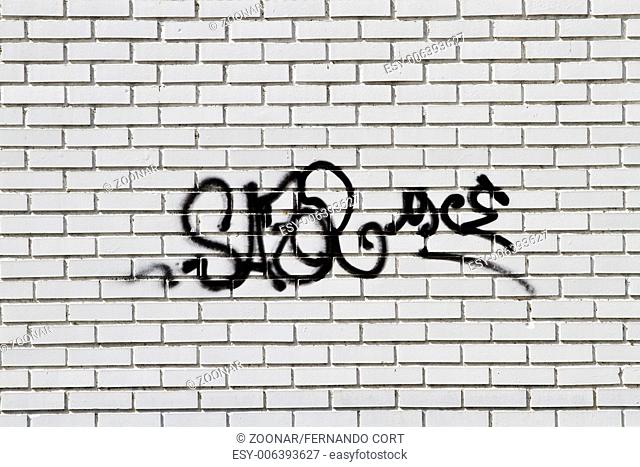 Graffiti on grunge wall