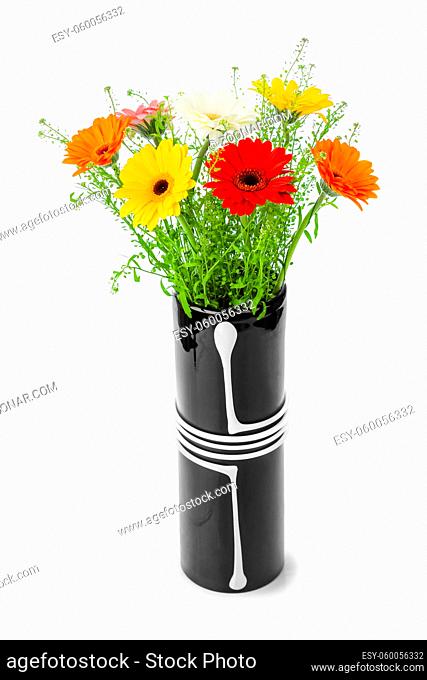 Flowers bouquet isolated on white background