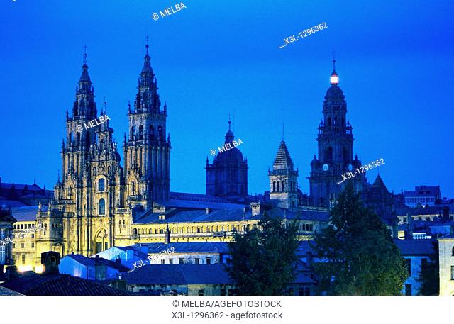 Cathedral of Santiago de Compostela, La Coruña province, Galicia, Spain
