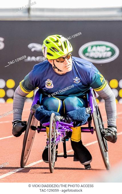 Mark Urquart of Australia competes in the Men's 1500 Meter Run IT5 during the Invictus Games on May 10, 2016 at ESPN Wide World of Sports Complex in Orlando, FL