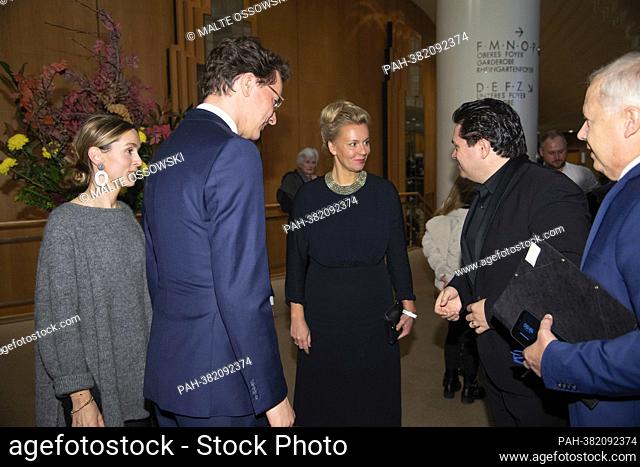 left to right Katharina WUEST, Hendrik WUEST, Wust, CDU, Prime Minister of North Rhine-Westphalia, Ina BRANDES, CDU, Minister for Culture and Science of North...