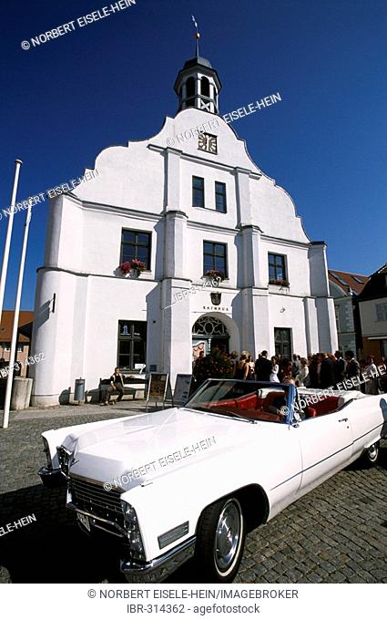 Town hall Wolgast, wedding, Baltic Sea Coast, Mecklenburg-Western Pomerania, Germany