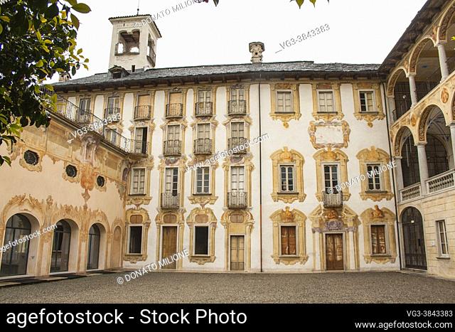 Miasino, Novara, Piedmont, Italy, Europe. Villa Nigra (16th-18th century).