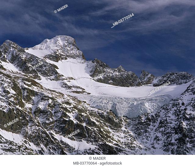 Switzerland, canton Uri, Sustenpass,  Glacial landscape  Europe, Central Europe, Berner and Urner Alps, mountains, mountains, highland, mountain landscape