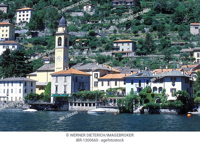City view of Brienno, Lake Como, Italian Lakes, Lombardy, Italy, Europe