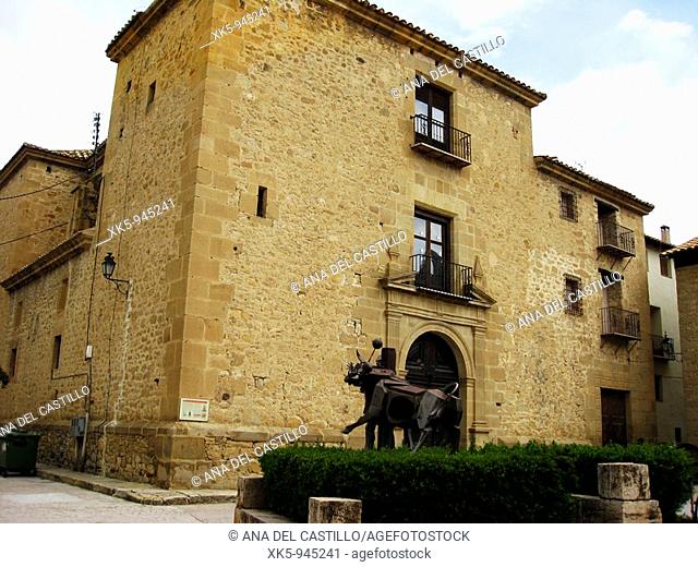 Carmelites convent in El Carmen square, Rubielos de Mora, Teruel province, Aragon, Spain