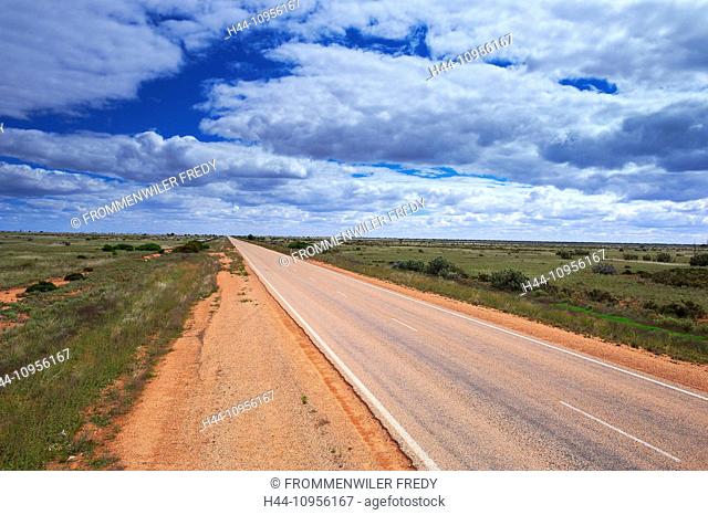 Australia, highway, street, Nullarbor, Western Australia, straight, scenery
