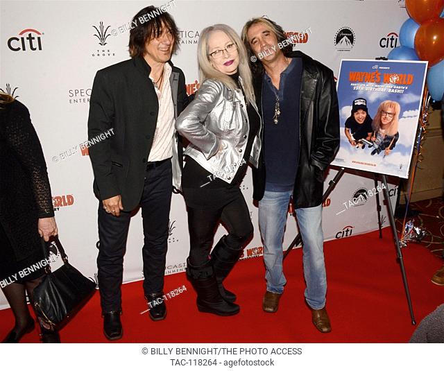 George Foster, Penelope Spheeris and Marc Ferrari attends the ""Wayne's World"" 25th Anniversary Panel Discussion at the Grove at Pacific Theaters on January 9