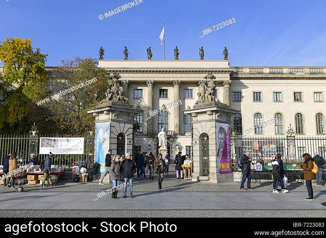 Main Building, Humboldt University, Unter den Linden, Mitte, Berlin, Germany, Europe