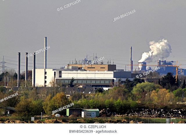 industrial plant near Kalkum, Germany, North Rhine-Westphalia, Duesseldorf