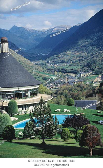 Viella state-run tourist hotel. Pyrenees Mountains. Spain
