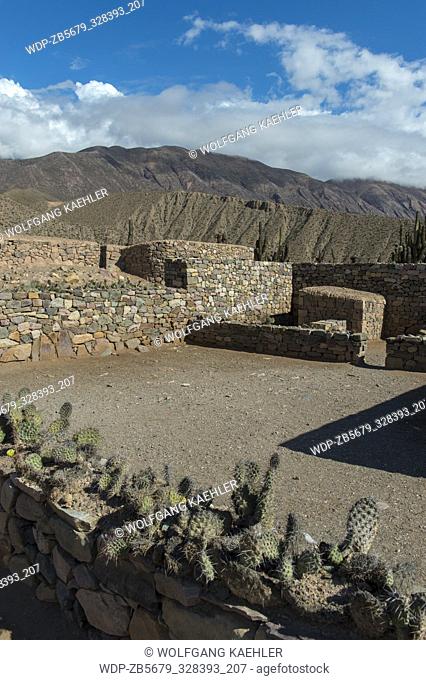 The ceremony center (church area) of the pre-Inca fortress of Tilcara (Pucar