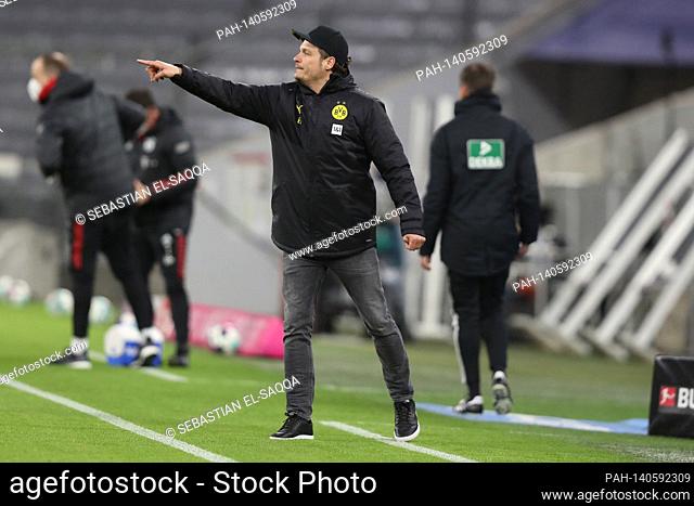 coach Edin TERZIC (DO), gesture, gesture, gesticulating, Soccer 1st Bundesliga season 2020/2021, 24th matchday, matchday24