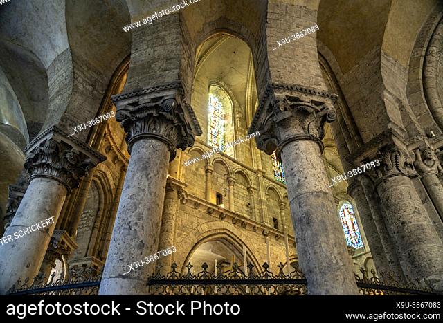Saint-Nicolas church interior, Blois, Loire Valley, France
