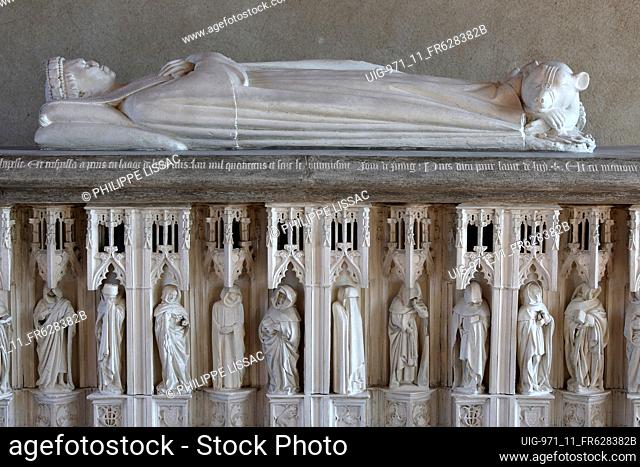 Jacques Coeur Palace, Bourges, France. Copy of the Duke of Berry's tomb