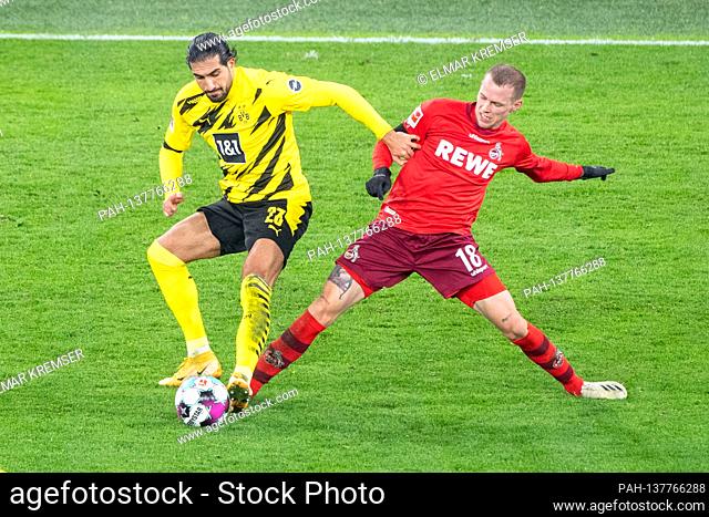 Emre CAN (li., DO) versus Ondrej DUDA (K), action, duels, football 1st Bundesliga, 9th matchday, Borussia Dortmund (DO) - 1st FC Cologne (K) 1: 2