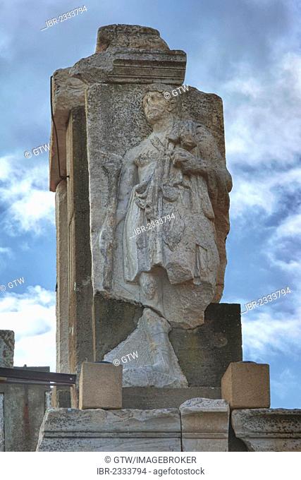 Statue near the Hydreion, Terrace House Street, Ephesus, Izmir Province, Turkey