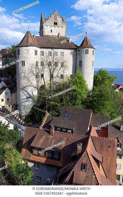 Burg Meersburg, Old Castle, Meersburg, Lake Constance, Baden-Wuerttemberg, Germany, Europe