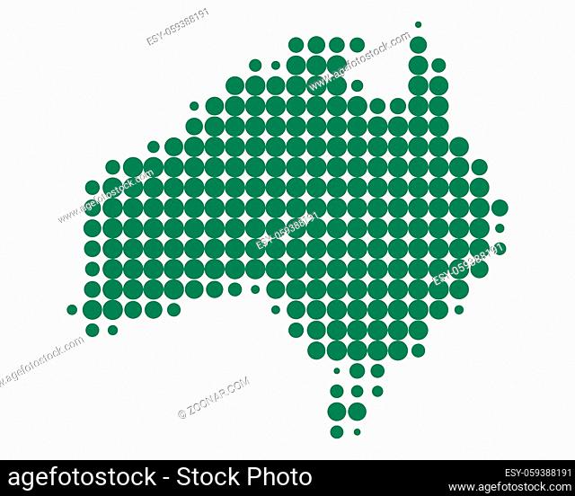 Karte von Australien - Map of Australien