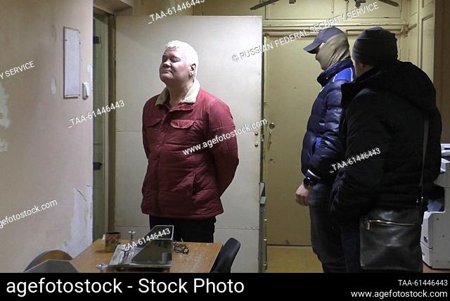 RUSSIA - AUGUST 28, 2023: Russian citizen Robert Shonov (L), a former employee of the US Consulate General in Vladivostok
