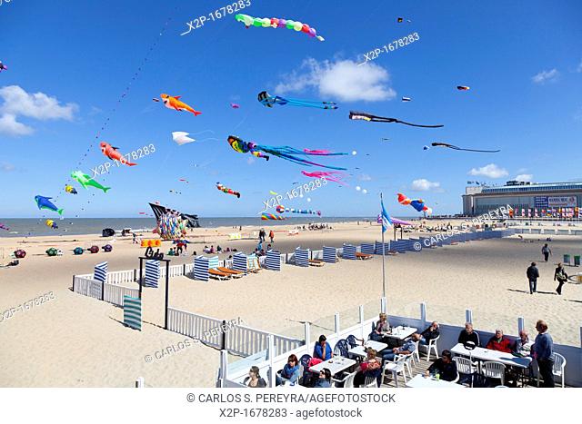 International Kite Festival in Ostend, Belgium, Europe