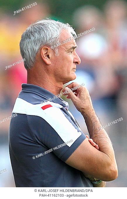 Monaco's head coach Claudio Ranieri stands on the sidelines during the test match between FC Augsburg and AS Monaco in Memmingen,  Germany, 20 July 2013