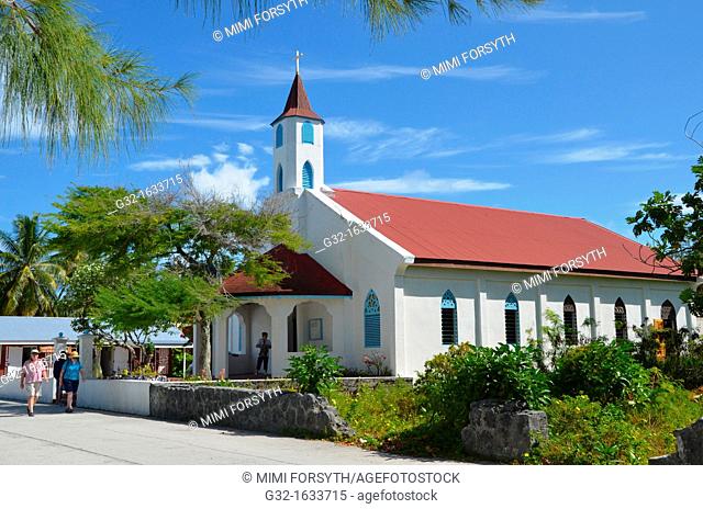 St  John Baptist church, Rotoava, Fakarava, Tuamotus, French Polynesia
