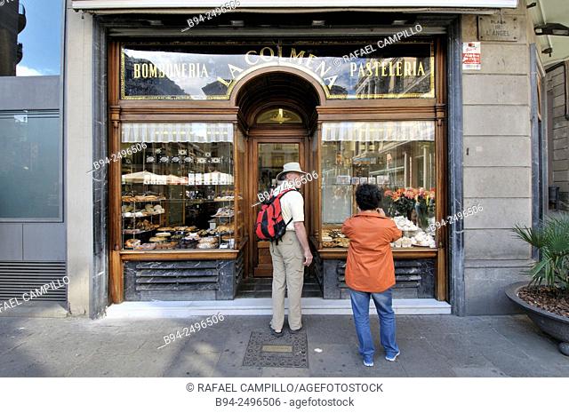 La Colmena pastry shop, Plaza de l'Angel 12, Ciutat Vella district, Barcelona, Catalonia, Spain