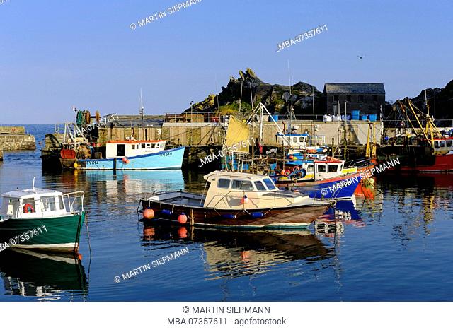 Fishing port, Polperro, Cornwall, England, UK