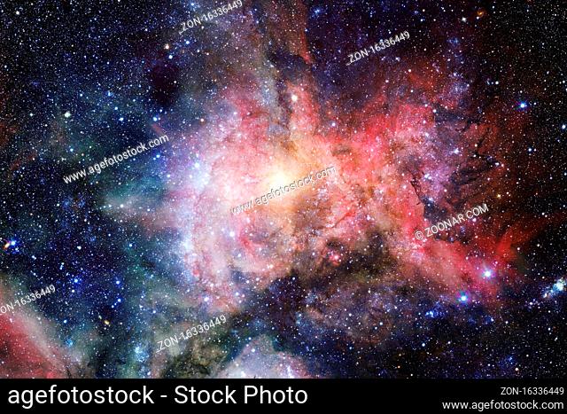 Nebula, cluster of stars in deep space. Science fiction art. Elements of this image furnished by NASA