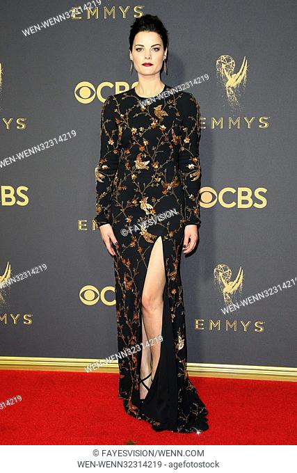 The 69th Emmy Awards At The Microsoft Theater In Los Angeles, California Featuring: Michelle Dockery Where: Los Angeles, California
