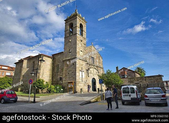 Galicia Spain Cambados Inglesia De San Francisco Exterior Of Church