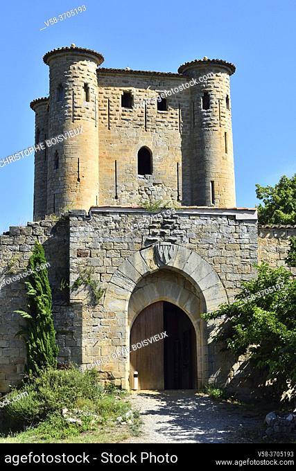 France, Aude, Arques castle, The dungeon (13th C)