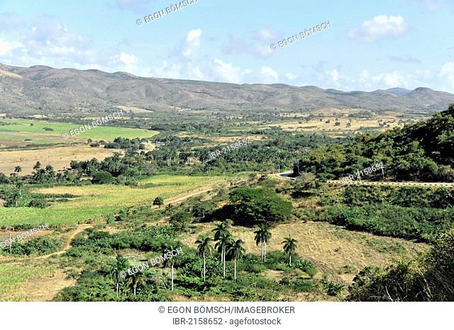 Viewpoint near Trinidad, Valle de Ingenios, Sugar Mill Valley, Trinidad, Cuba, Greater Antilles, Caribbean, Central America, America