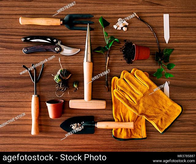 flower pot, balcony, gardening, sowing, garden tool